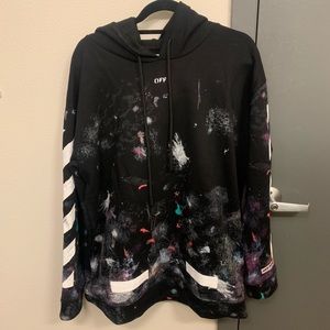 Off White Galaxy Hoodie sz L